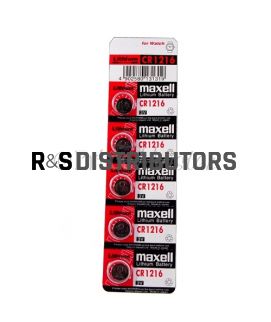 CR-1216 MAXELL/SONY/ENERGIZER LITHIUM BATTERY (5PCS/CARD)