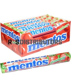 MENTOS ROLL STRAWBERRY 14'S 15CT/BOX