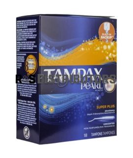 TAMPAX PEARL18CT SUPER PLUS UNSCENTED